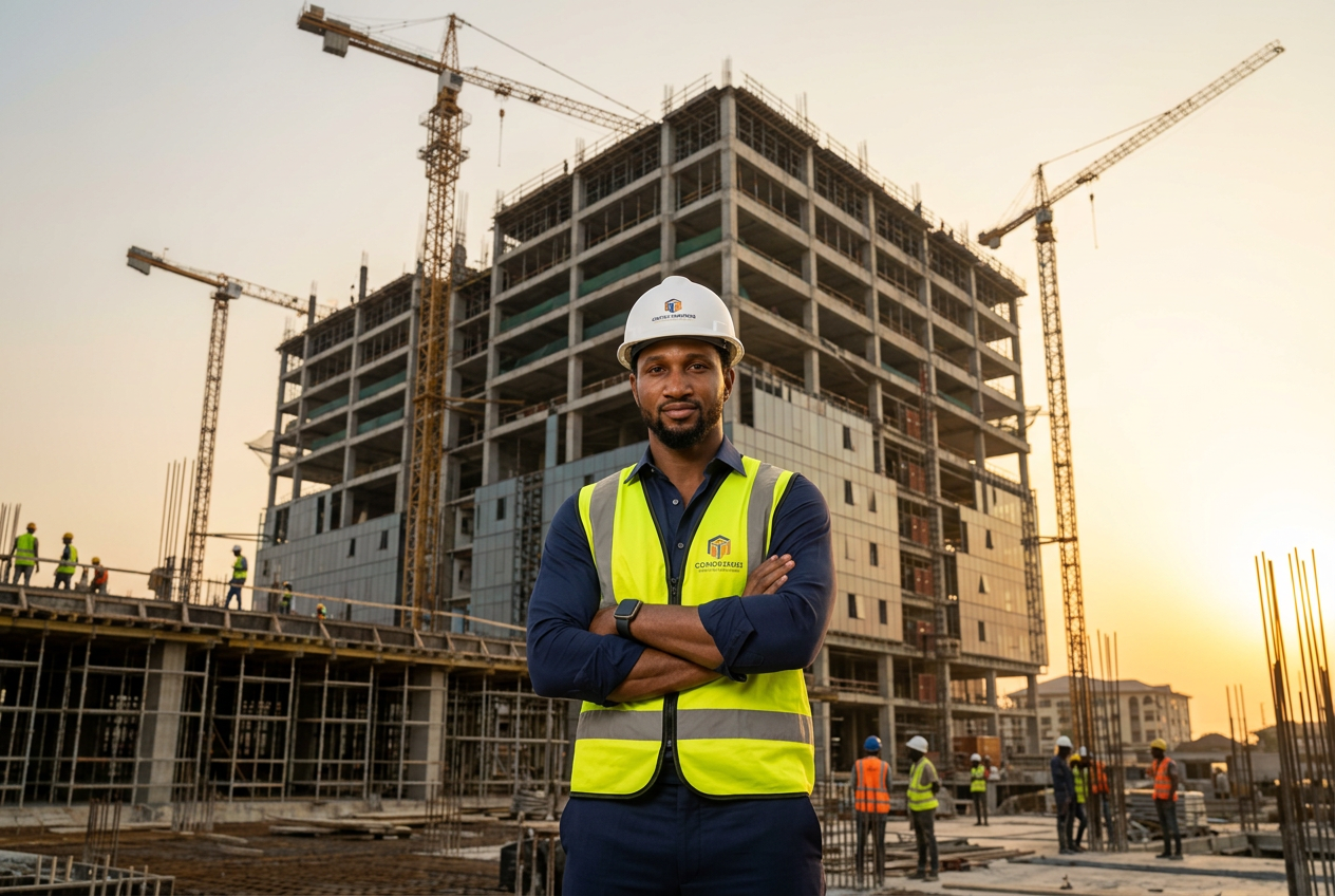 On location at a flagship commercial development.